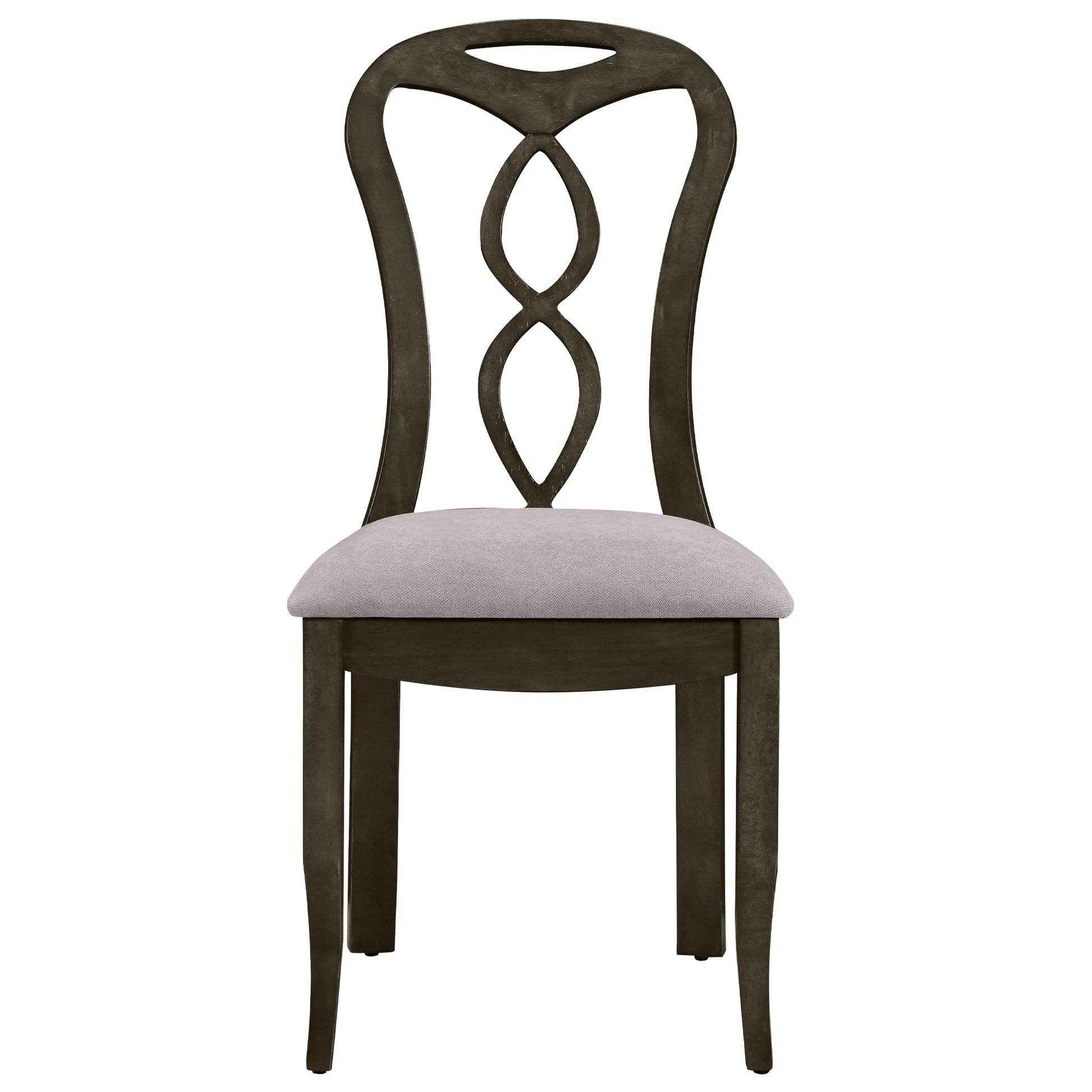 Retro 6 Piece Trestle Dining Table Set With Upholstered Dining Chairs And Dining Bench, Smooth Dining Backs For Dining Room, Living Room, Kitchen, Gray Gray Wood Dining Room Solid Wood Rubberwood Rectangular Dining Table With Chair And Bench Upholstered