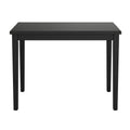 Quaint Black Gathering Height Table Black Engineered Wood