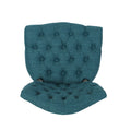 Kd Tufted Chair Wthr Set Of 2 Teal Fabric