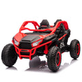 24V Two Seater Kids Ride On Utv W Parents Control,20In Seat Width,400W Super High Power,Four Wheel Suspension,Bluetooth,Mp3,Usb,Led Light,Horn,Rear Storage Space,Speeds 3.73 4.97Mph For Kids Aged 3