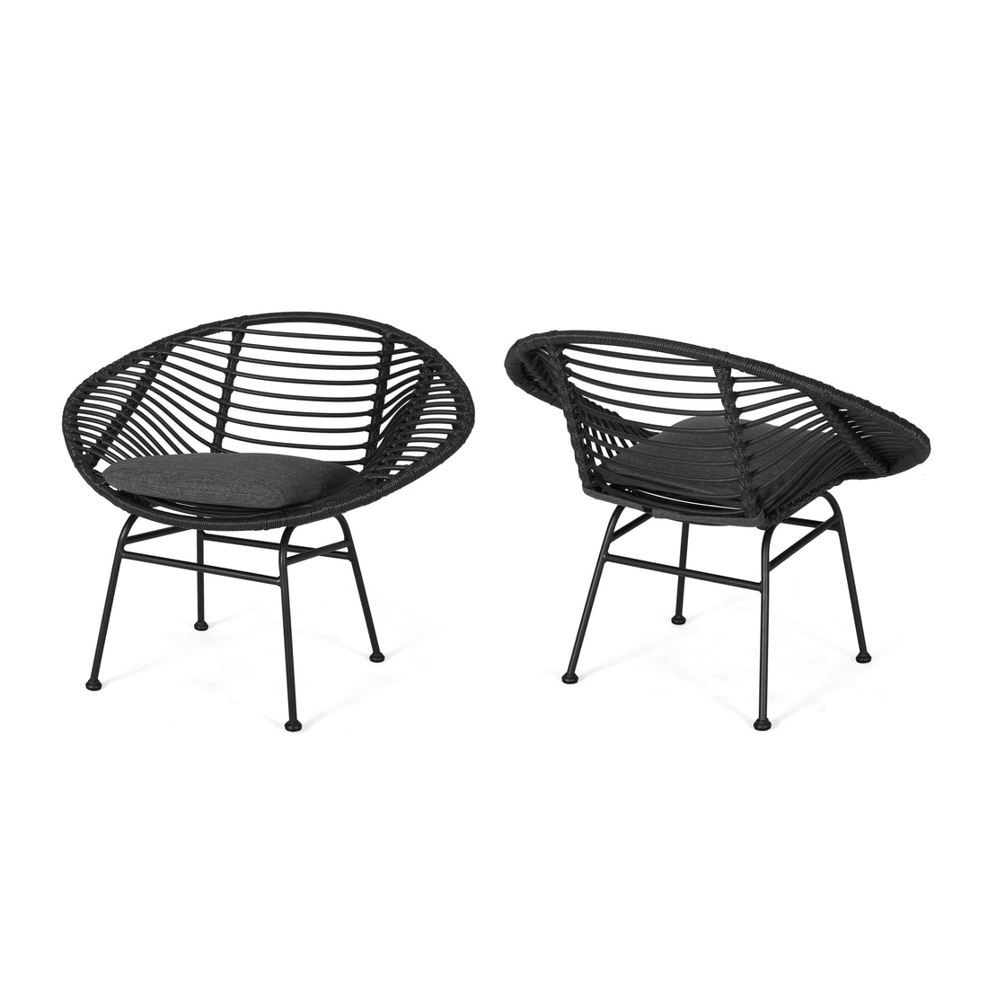 San Antonio Chair Grey Iron Plastic