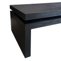 Modern Coffee Table, Black Wooden Coffee Table, Rectangle Cocktail Tea Table For Living Room, 47.6