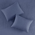 3 Piece Quilt Set Navy King Cal King King Navy Polyester
