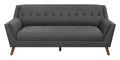 Browning Gray Sofa Gray Foam Engineered Wood 3 Seat
