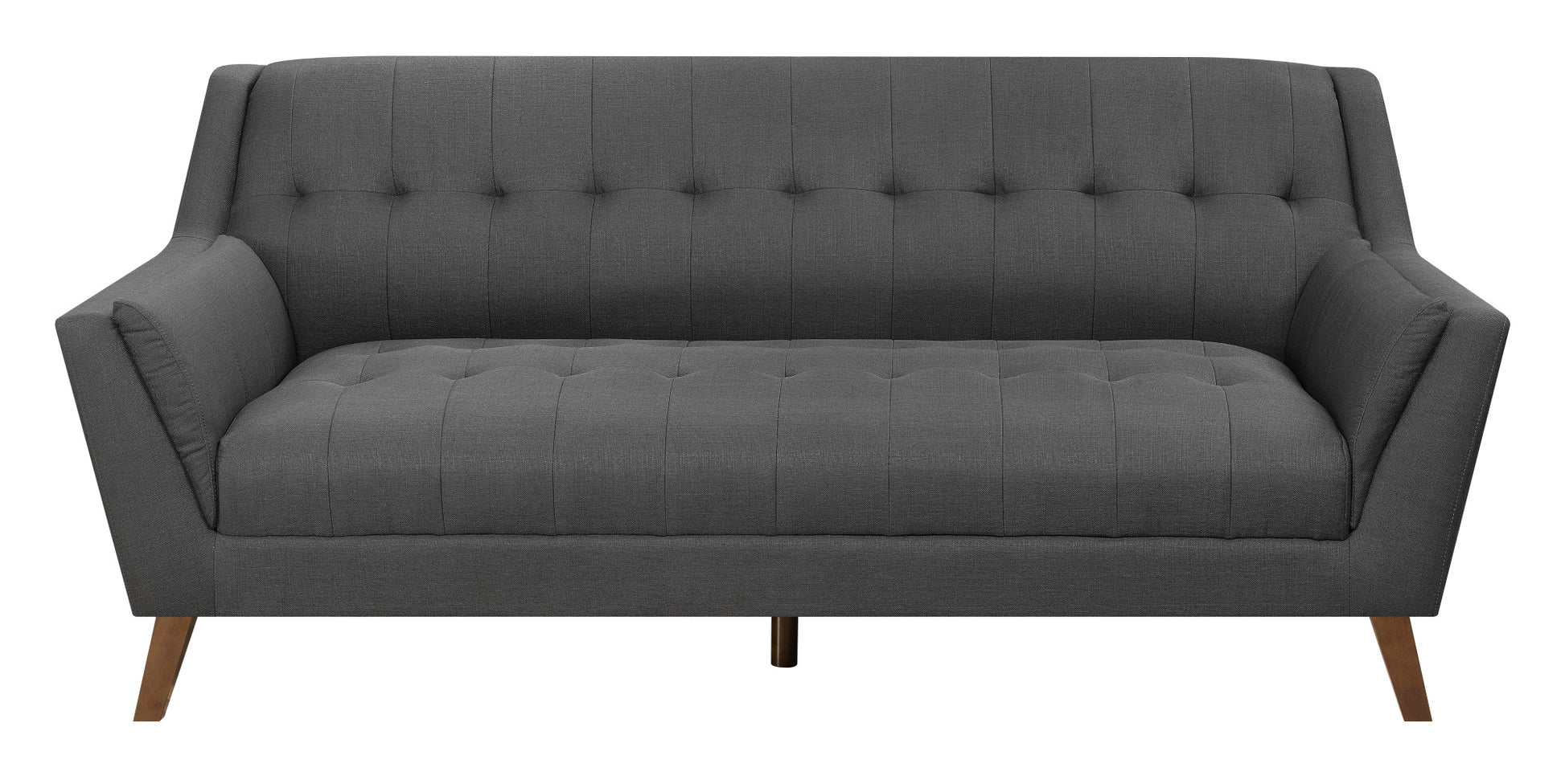 Browning Gray Sofa Gray Foam Engineered Wood 3 Seat