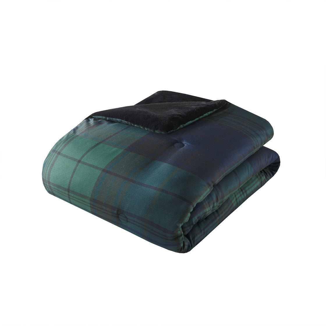 Faux Wool To Faux Fur Down Alternative Comforter Set Queen Multicolor Polyester