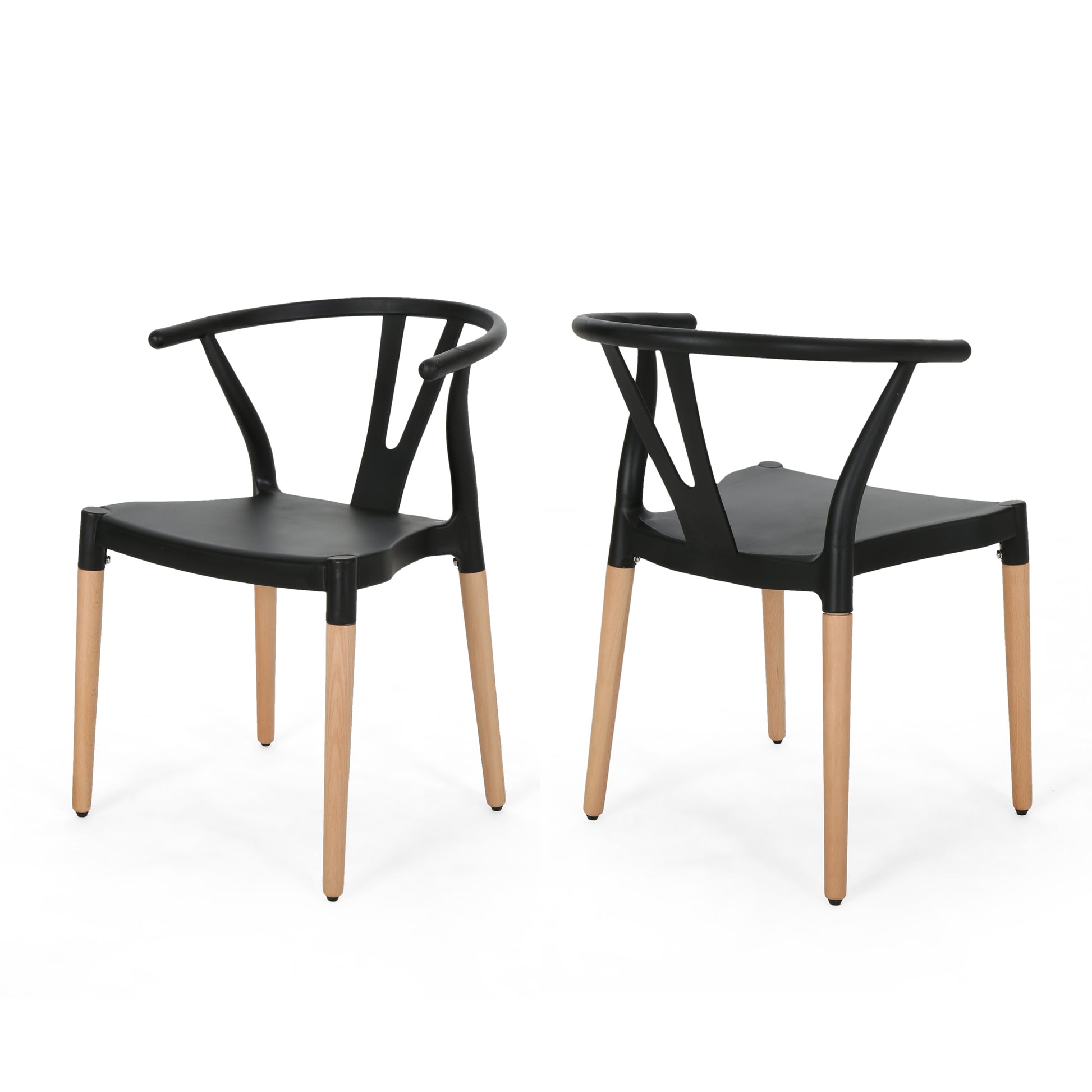 PLASTIC DINING CHAIR black-polypropylene