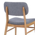 CHAIR Set of 2 gray-fabric