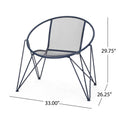 Georgia Chair Navy Blue Iron