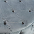 Ottoman Light Grey Velvet