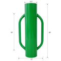 Iron Fence Post Driver, 37Lb Metal Fence Post Driver With Handle, Heavy Duty T Post Pounder Rammer For Installing Fence Post ,Green Green Steel