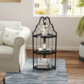 3 Tier Corner Open Shelf,Bookcase Freestanding Shelving Unit,Plant Stand Small Bookshelf For Living Room, Home Office, Kitchen, Small Space Black Corner Office American Design,Rustic Iron