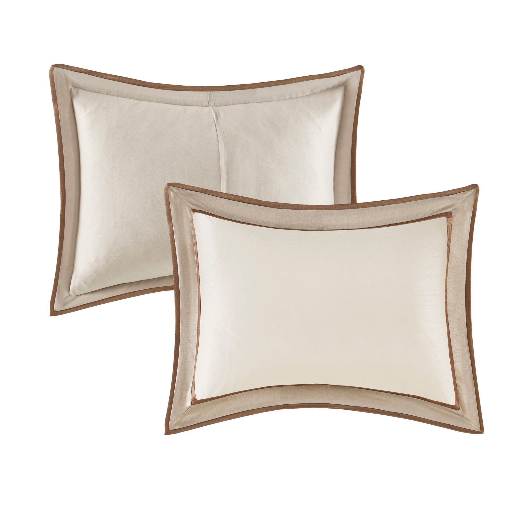 7 Piece Comforter Set Taupe Brown Queen Queen Taupe Brown Polyester