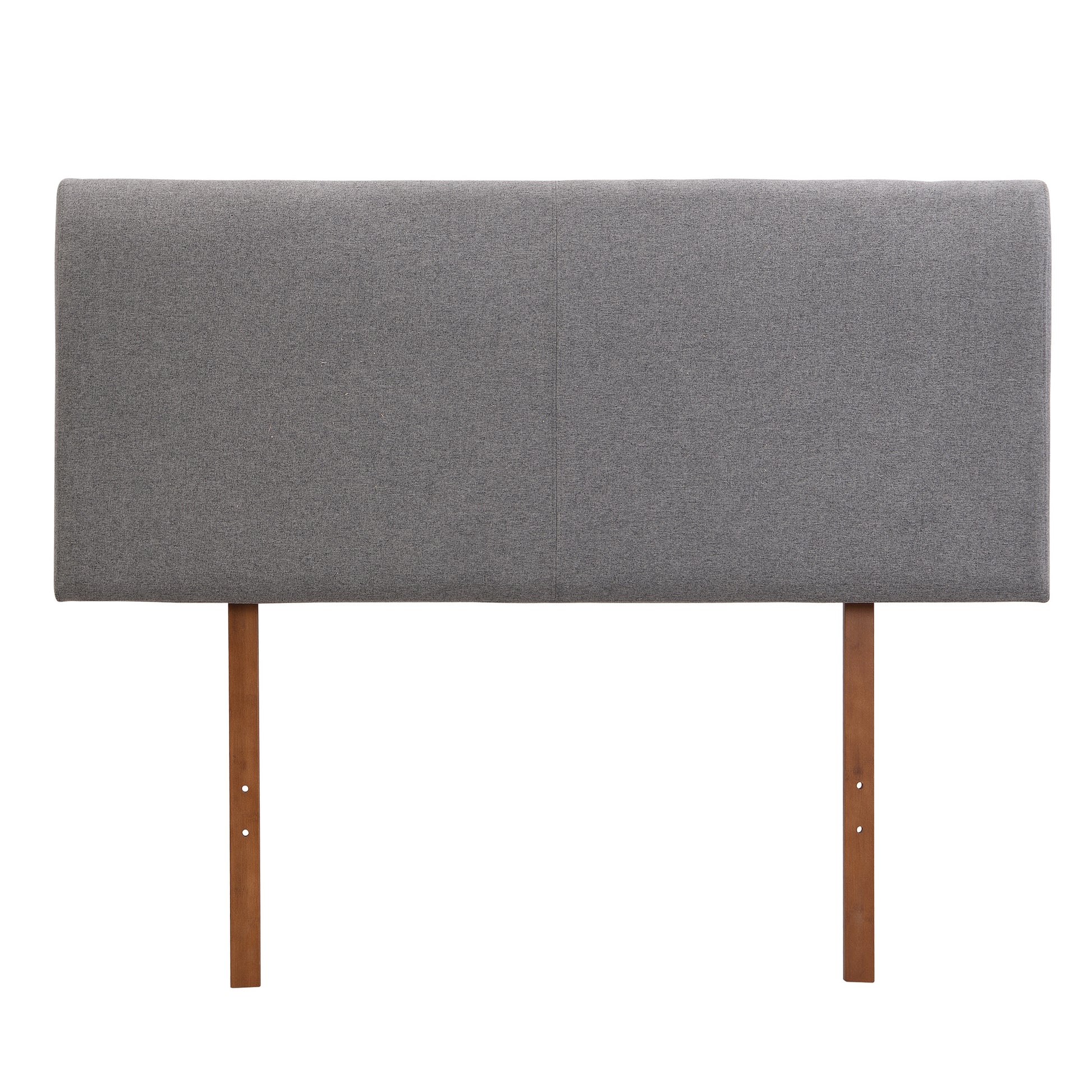 Grey Curved Adjustable Headboard Full Grey Linen