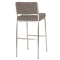 Barstool Light Grey Fabric