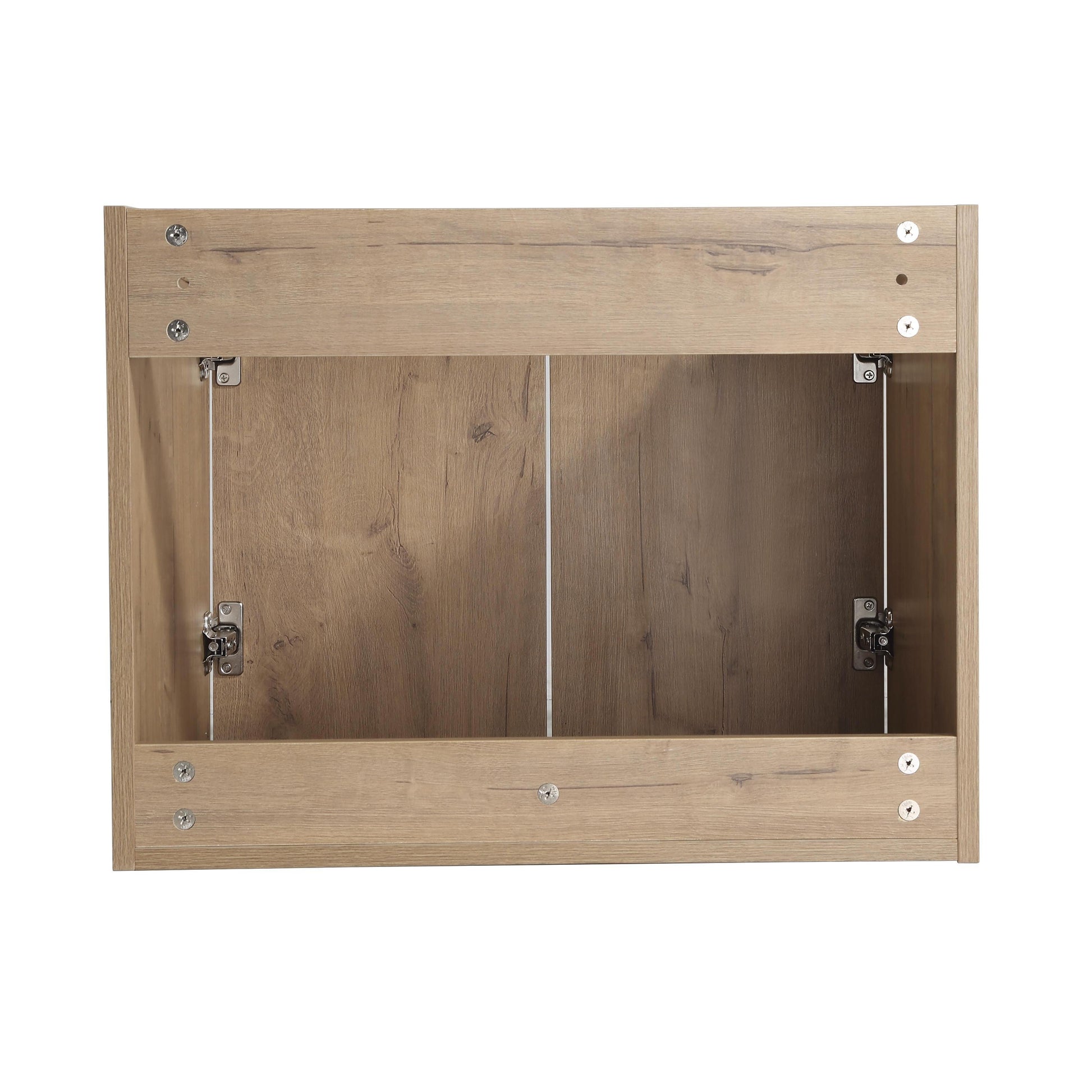 24" Wall Mounted Bathroom Vanity With Sink And Side Cabinet, Soft Close Doors,00112Imo X 2 00624Imo Combination Cabinet Kd Packing Imitative Oak Bathroom Modern Plywood Plywood