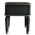 Charcoal And Light Grey End Table With 1 Drawer Charcoal Grey Primary Living Space Modern Drawers Wood
