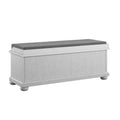 Mariano Gray Storage Bench Gray Primary Living Space Solid Wood