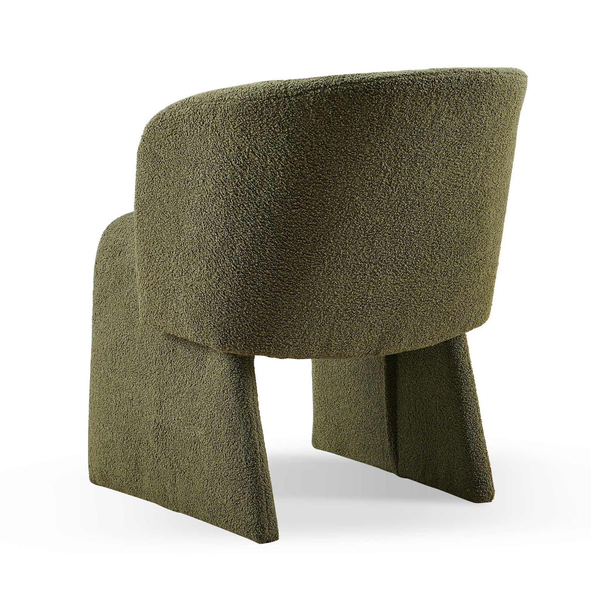 Modern Accent Chair Green Single Sofa Chair,Upholstered Side Chair Teddy Comfy Chair For Dining Room Bedroom Living Room Reception Green 1Pc Green Primary Living Space Modern Foam Teddy