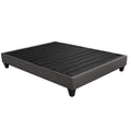 Modern Bedroom Furniture 14 In. Platform Mattress Foundation, Twin Xl Size Upholstered Bed Base, Dark Gray Box Spring Not Required Twin Xl Dark Gray Wood Bedroom Contemporary,Modern Bed Frame