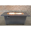 Steel Propane Natural Gas Outdoor Fire Pit Table With Lid Gray Garden & Outdoor Modern Stone Stainless Steel