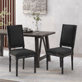 Dining Chair Black Fabric