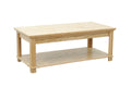 Topanga 48 Inch Coffee Table, No Assembly Required, Natural Finish Natural Wood