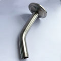 Shower Arm With Flange, 1 2 Npt Tapered Threads, Rain Shower Head Arm, Wall Mount Shower Extension Arm Brushed Nickel Stainless Steel