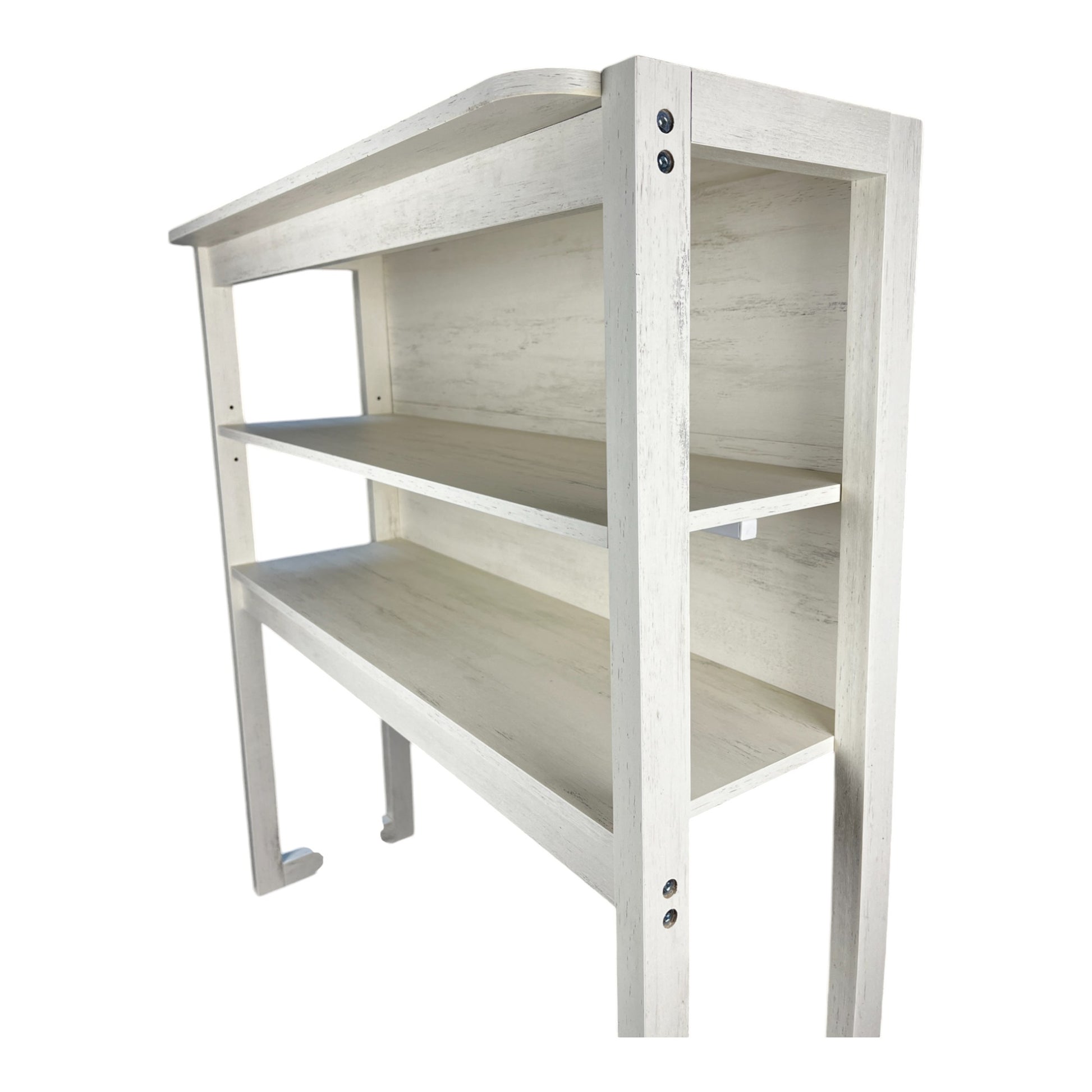 31.5" White And Black Color 5 Tier Bakers Rack For Kitchen With Storage, Coffee Bar, Kitchen Shelves, Microwave Stand White Black Particle Board
