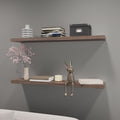 Greer Floating Shelf In Melamine X2,Cognac Cognac Minimalist,Modern Particle Board Melamine
