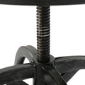 Newman Iron Wood Barstool Black Metal & Wood