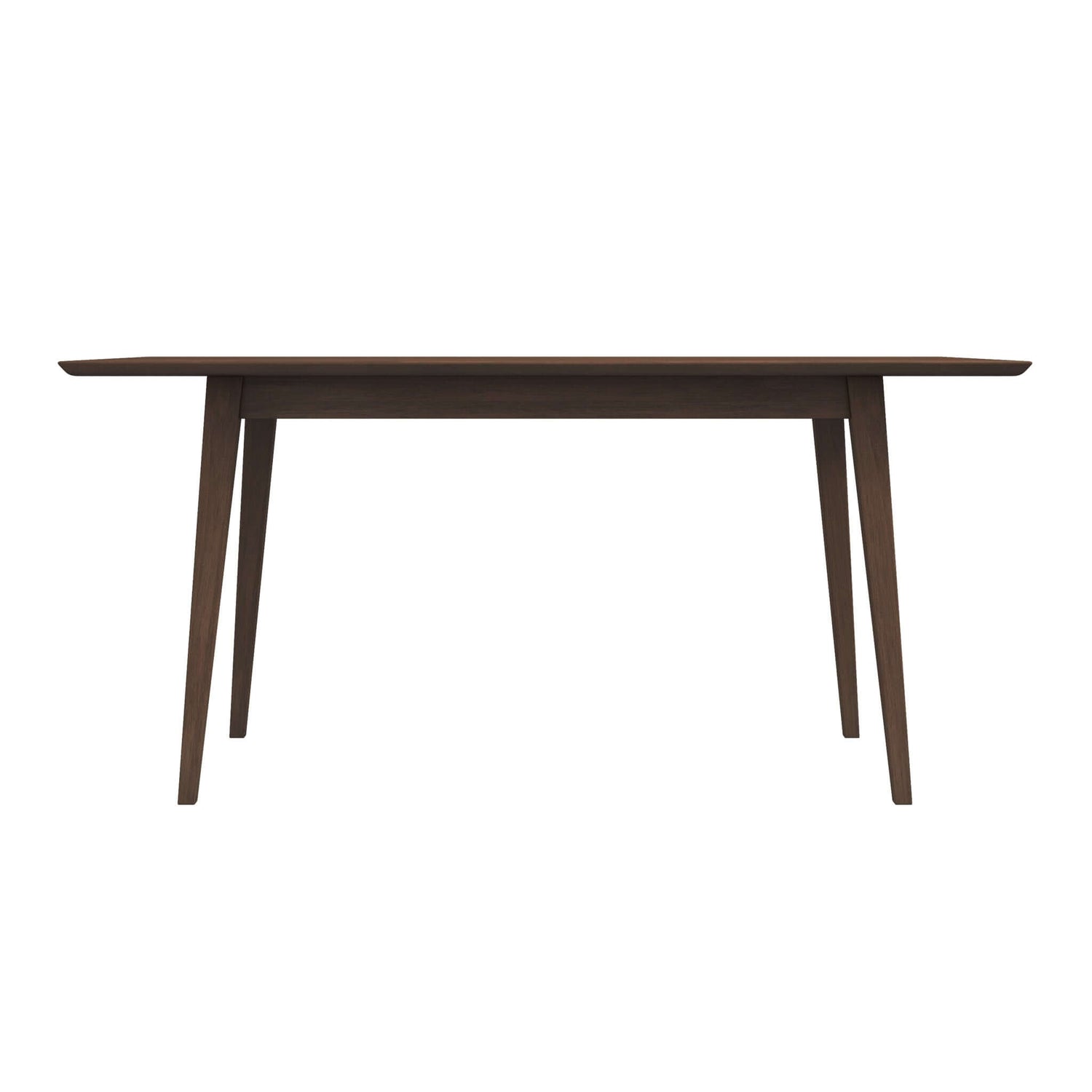 Levi Modern Style Solid Wood Rectangular Dining Kitchen Table Brown Wood