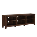 Modern Transitional 3 Shelf Open Storage 70