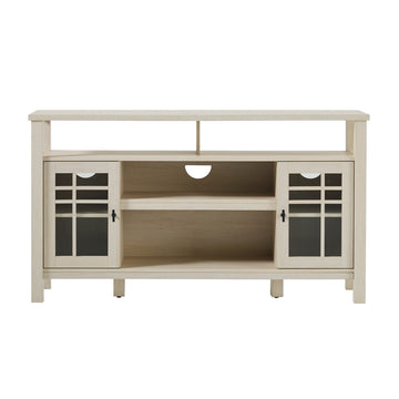 Transitional 58" 2 Door Sideboard With Windowpane