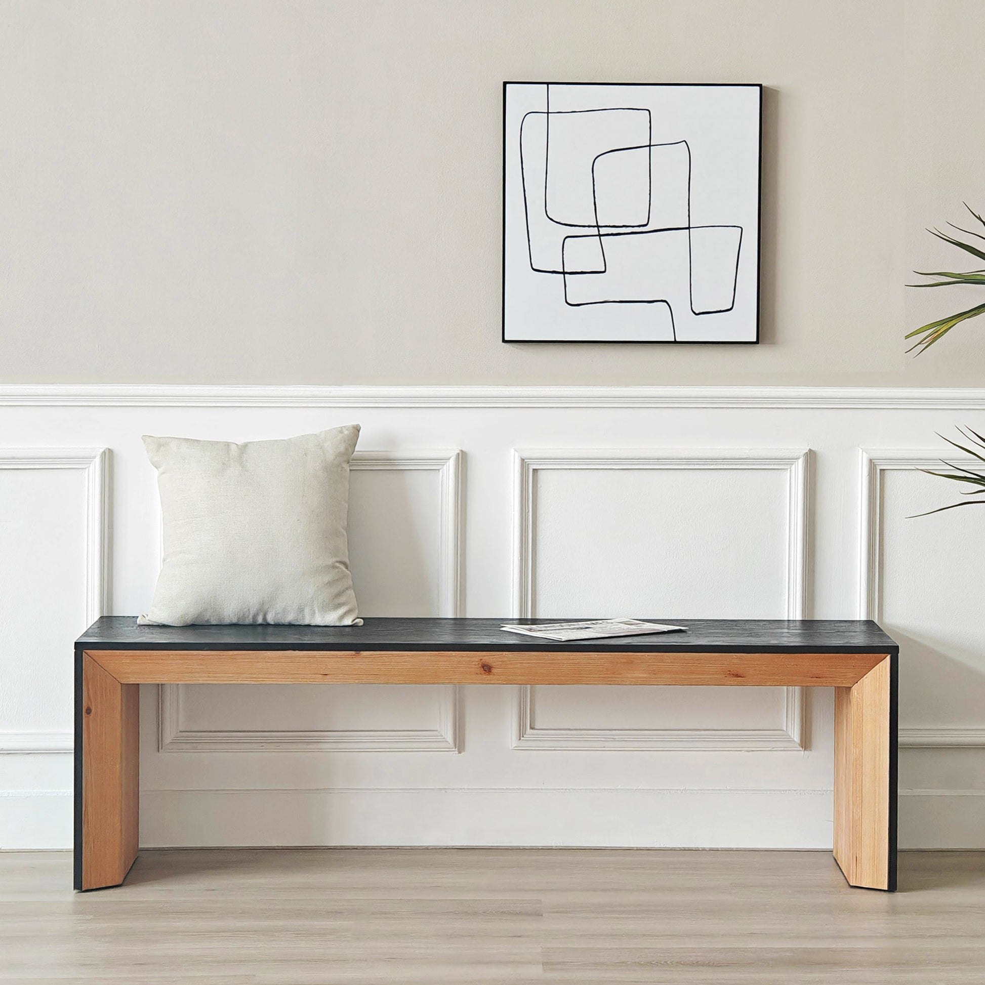 Dining Bench, Wood Bench Multicolored Bench Indoor Home Bedroom Bed En