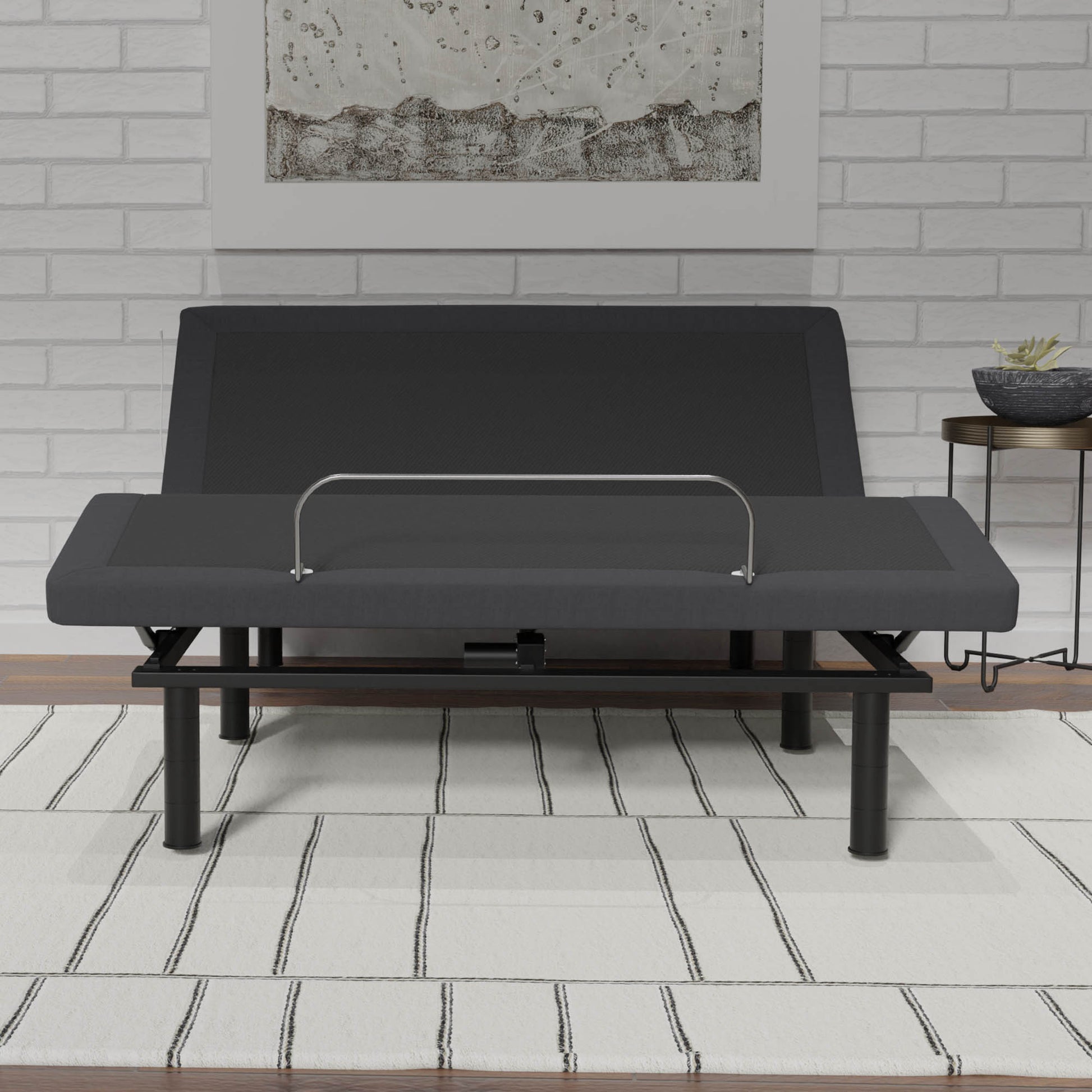 Model G2 Adjustable Base Queen: Voice Command, Glide Tech, Led Lights, Zero Clearance Queen Dark Grey Metal