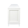 Modern White Tv Stand With Drawers And Cabinet For Organized Entertainment Center White 60 69 Inches Particle Board Mdf