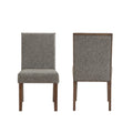 Quinn Chair Set Of 2 Dark Brown Dark Brown Wood