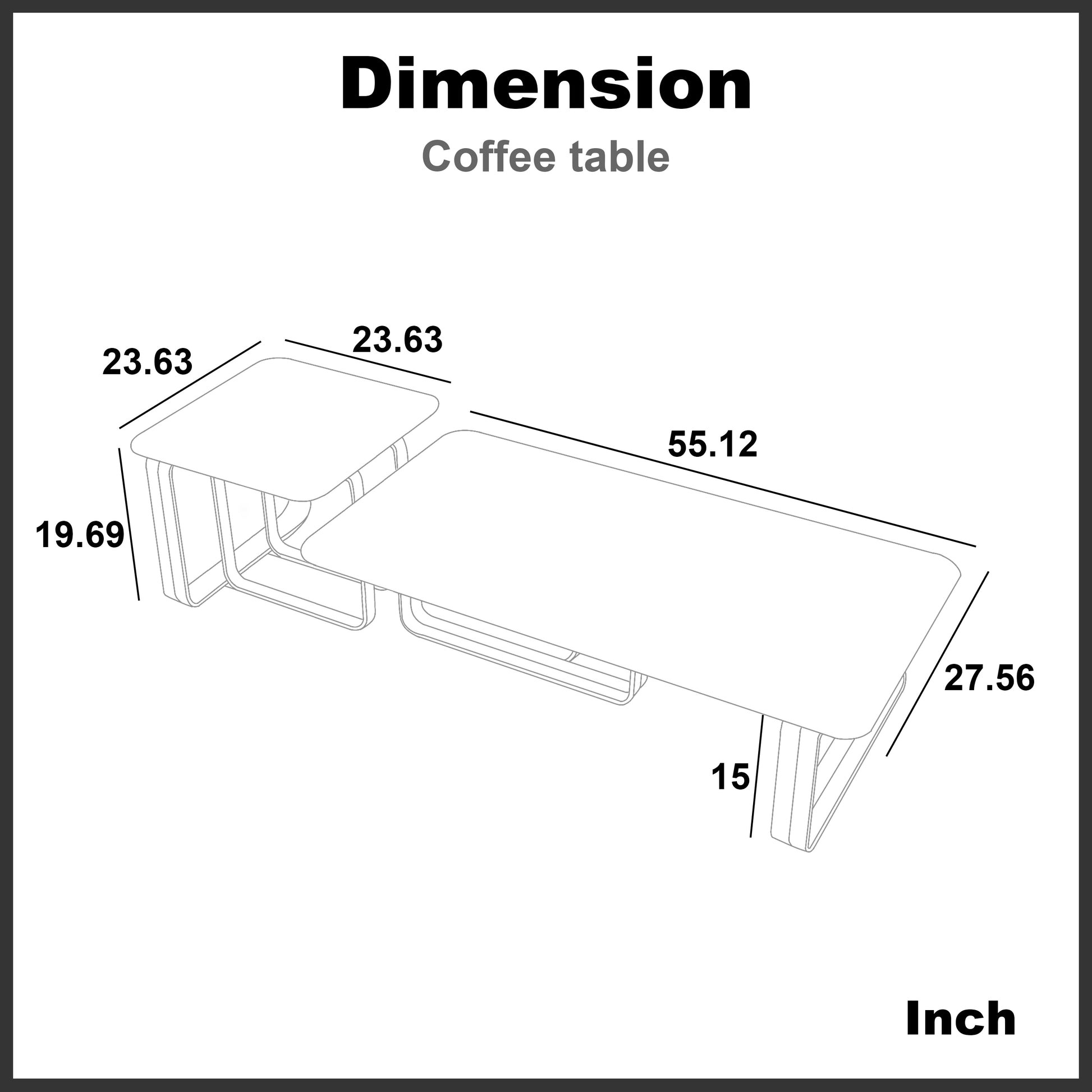 Rectangular End Table With Sintered Stone Top, Silver Metal Frame, For Living Room Silver Modern Open Storage Square Sintered Stone,Stainless Steel