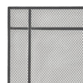 Fire Screen Black Silver Iron