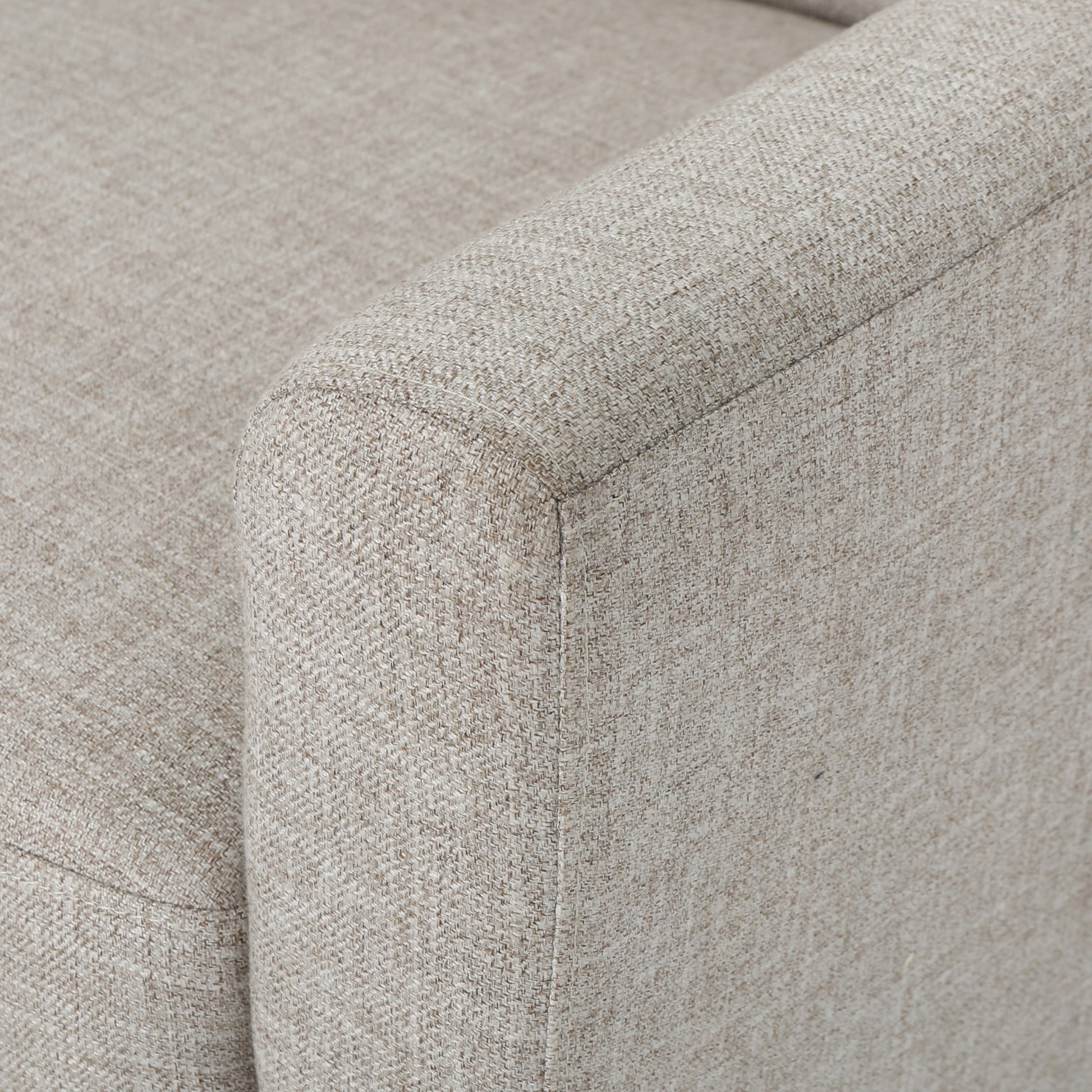 Club Chair Beige Fabric