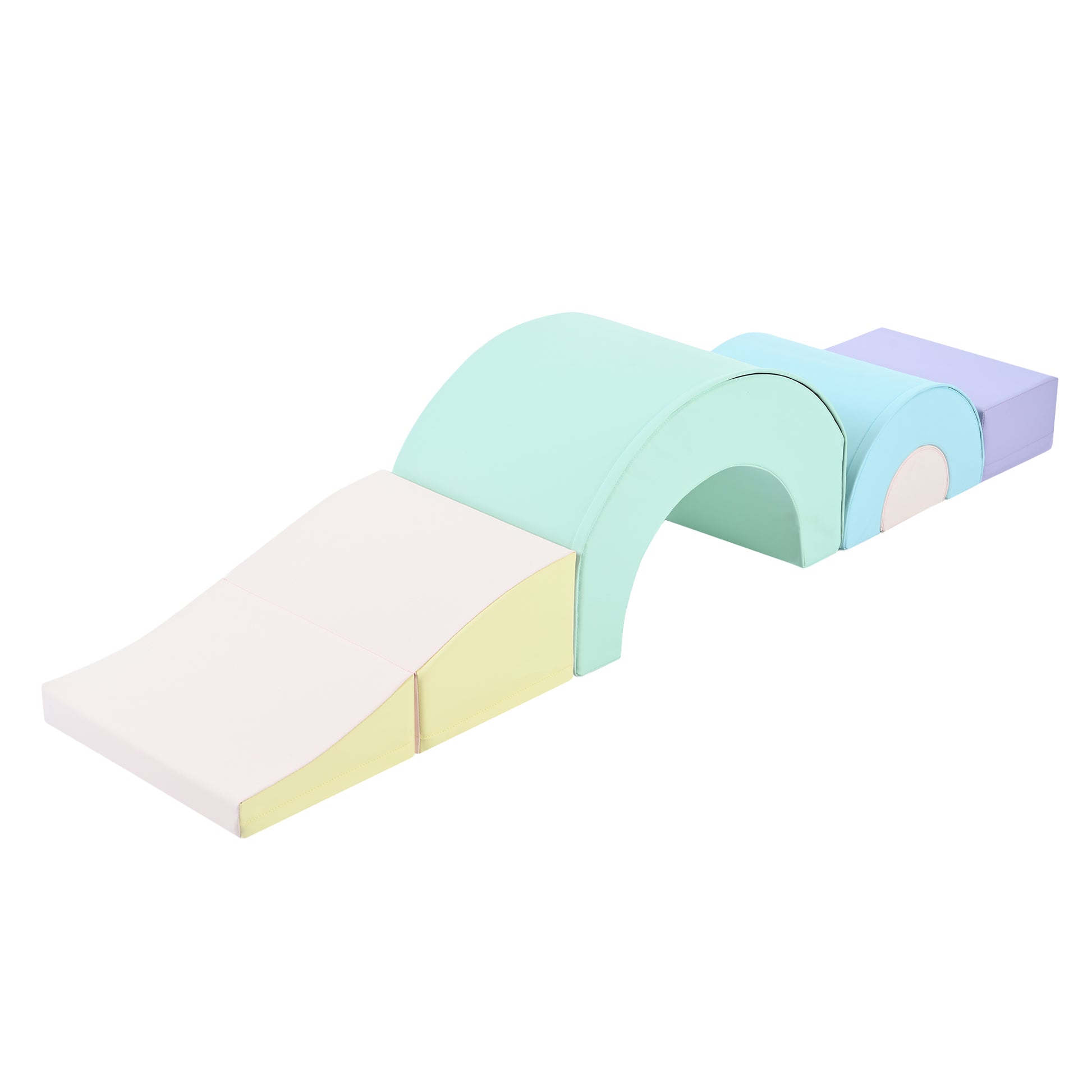 5 Piece Kids Climbing Toys For Toddlers, Foam Climbing Blocks For Babies, Kids Crawling And Climbing Indoor Active Play Structure Colorful Under 50 Lbs Cute Foam 1 To 2 Years Pu Indoor