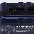 Luggage Sets 3 Piece,Carry On Luggage With Wheels,Check In Luggage,28 24 20 Inch Luggage,Tsa Approved Lock,Hardshell Suitcase,Blue Blue Abs