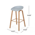 BARSTOOL grey-polypropylene