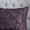 7 Piece Tufted Comforter Set Plum King King Plum Polyester