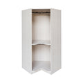 Polygon Corner Wardrobe, Natural Natural Particle Board