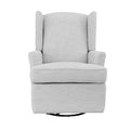 Hemingway Wingback Recliner In Grey Grey Fabric