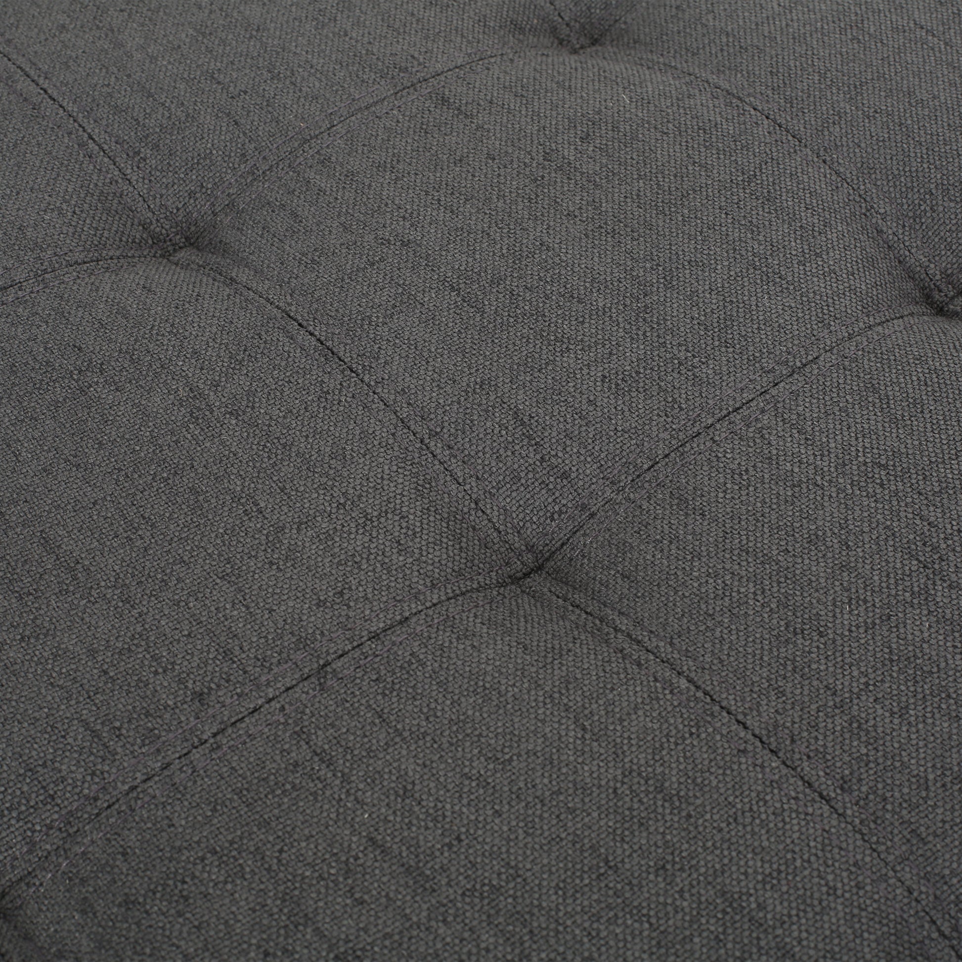 Isabella Ottoman Dark Gray Fabric