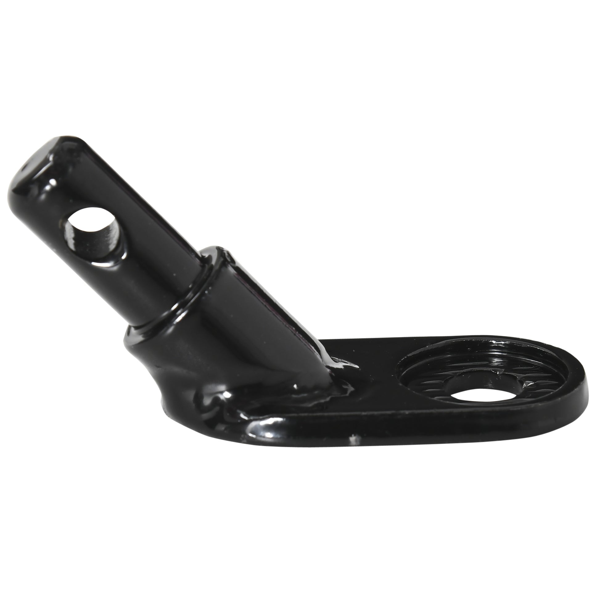 Aosom Steel Bike Trailer Coupler Attachment, Type 'B' Bicycle Trailer Hitch Connector For Cargo, Child And Pet Trailers Black Metal