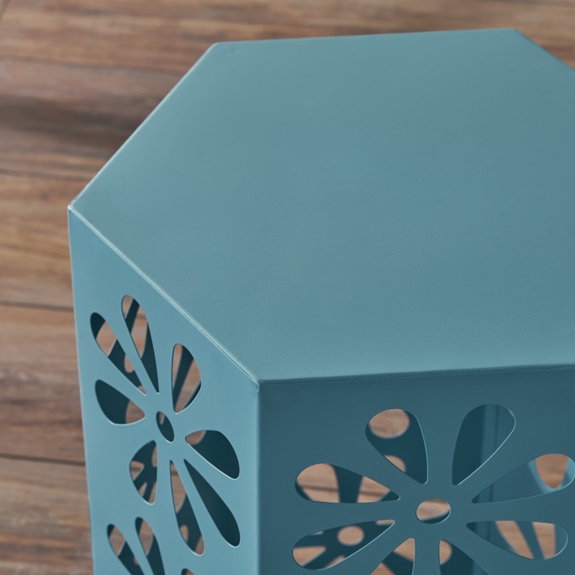 Dandelion 14" Side Table Blue Iron